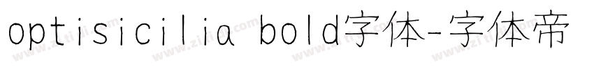 optisicilia bold字体字体转换